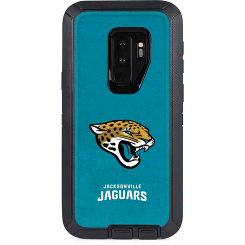 NFL Jacksonville Jaguars Distressed Otterbox Defender Galaxy Skin
